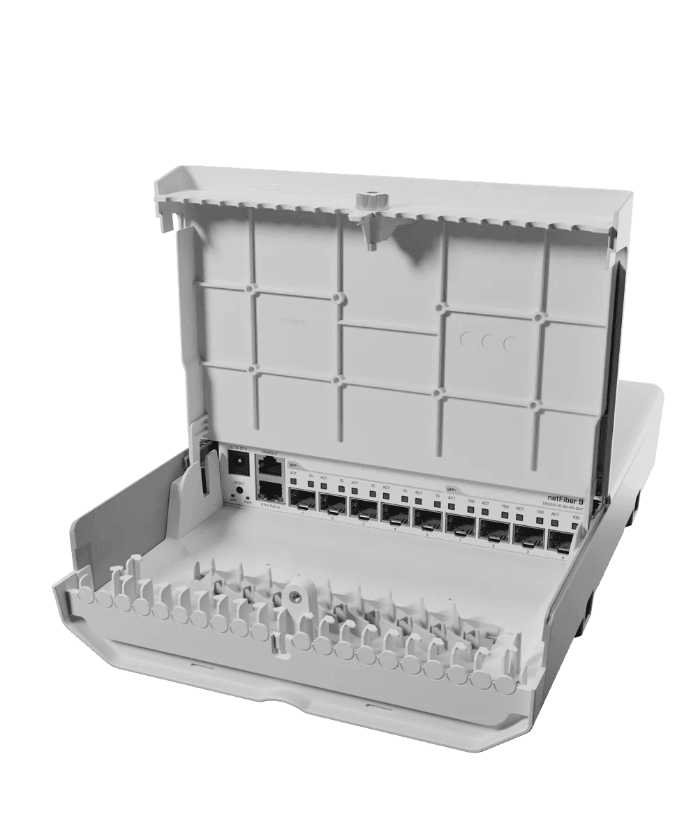 MikroTik netFiber 9 | Rugged Outdoor Fiber Switch with 10G SFP+