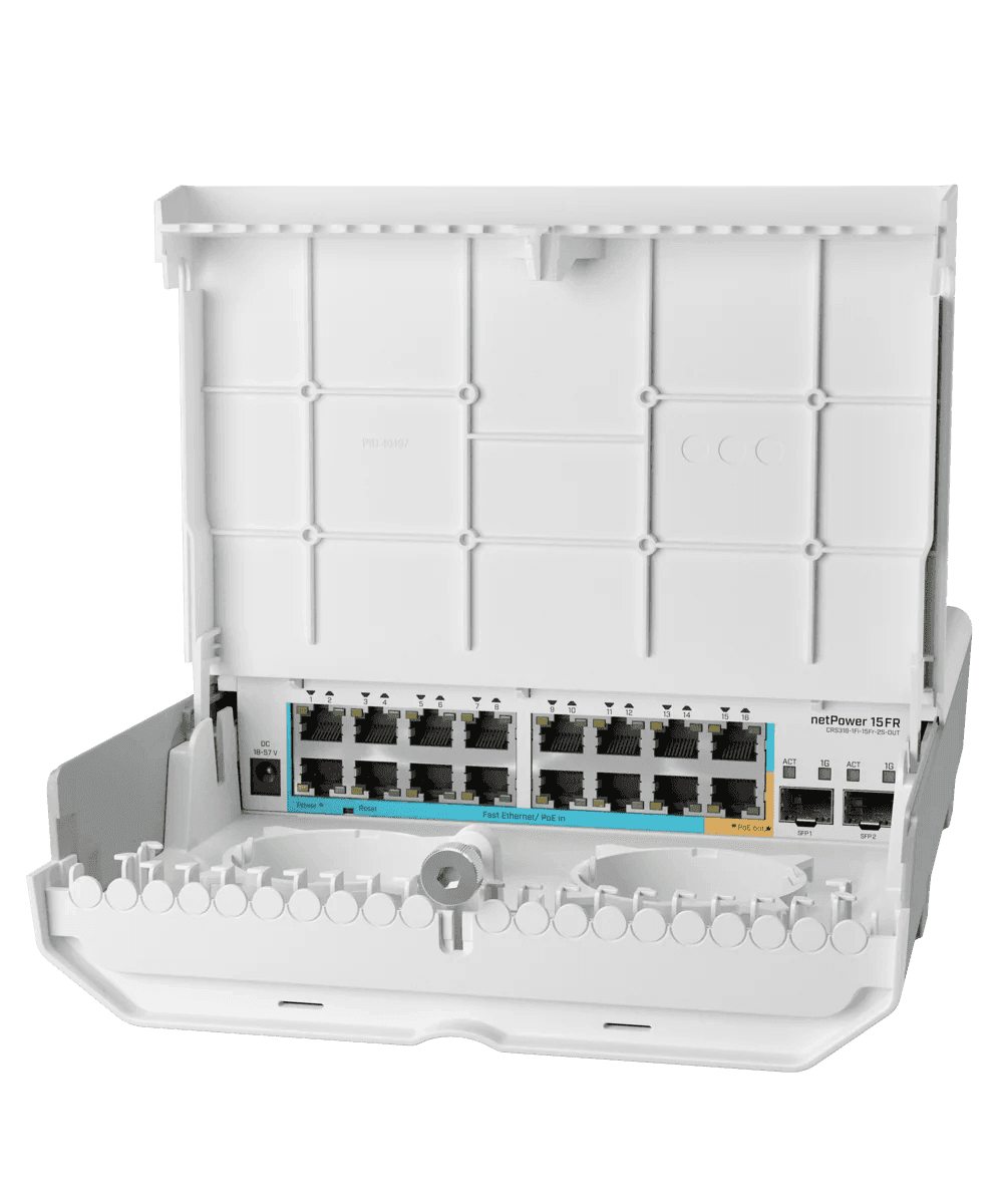 MikroTik netPower 15FR | The Ultimate Reverse PoE Outdoor Switch